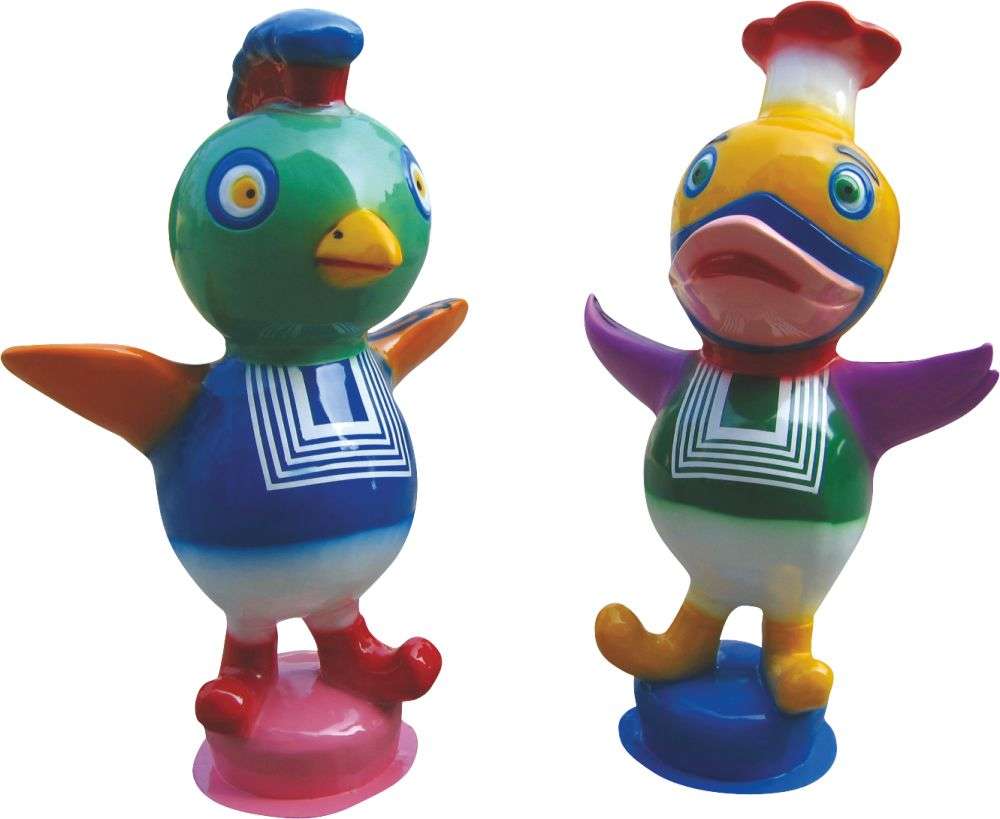 玻璃鋼產(chǎn)品 小鴨，小雞迎